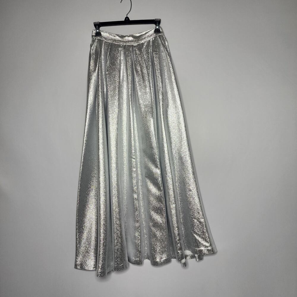 Muse Marchesa Silver Metallic Eden Silver Metallic Formal Skirt Size 2